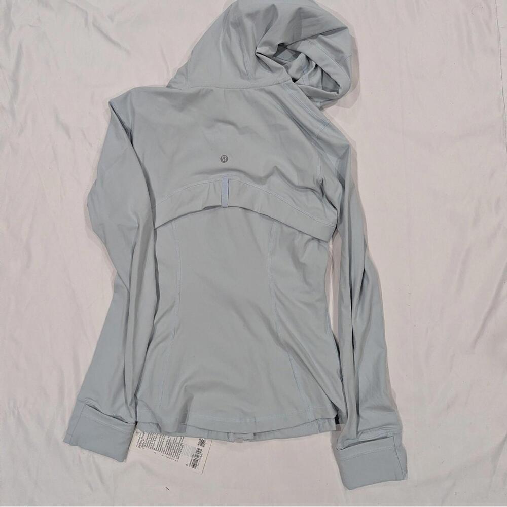 Lululemon Hooded Define Jacket Nulu Size 8 Starch Blue STRH Light Blue Zip NWT - Picture 3 of 7